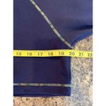 Something Navy  x Bandier Small Blue Crop Hoodie Colored Stitching Photo 5