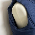 Lands' End Vest Puffer Down Feathers Quilted Lightweight Pockets Full Zipper Blue Photo 4