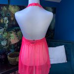 Victoria's Secret  Lace Halter Chemise in Bright Pink Photo 3