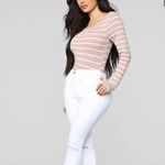 Heart & Hips Mauve & White Stripe Long Sleeve Photo 9