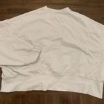 Nike  Crewneck Sweatshirt Women’s XS Cream Swoosh Graphic Pullover Photo 2