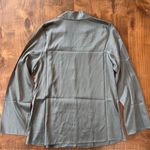 SKIMS NWT Stretch Silk Pajama Top Set | Gunmetal XS Photo 2