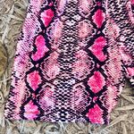 Boutique Pink Snake Biker Shorts Photo 6