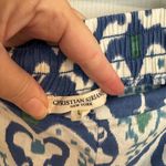 Christian Serrano linen palazzo pants with pockets, size Large Blue Photo 2