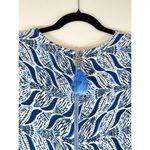 Lilly Pulitzer Dress Blue Mini Kelby Shift Mermaid Tail V Neck Tank Size 10 Photo 12