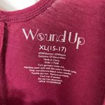 Wound Up NWOT  women’s maroon elephant‎ mandala pattern lace cross strap tank top Photo 3