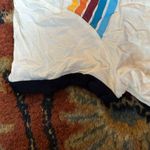 Atticute Off White Cropped T-shirt With Chest Stripes Photo 5