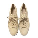 Vince Windell Womens Suede Platform Sneakers Size US 7 EUR 37 Tan Beige Low Top Photo 5