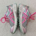 ASICS  GT-1000 3 Road-Running Shoes - Women's Size 8‎ Aqua, Silver And Hot… Photo 3