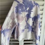Cotton Citizen  Purple Tie Dye Button-Down Sweatshirt Photo 6