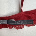 Aerie  Happy Size 32A Bra Very Sexy Lined Demi Push Up Underwire Red Lace Plunge Photo 12