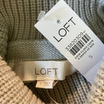 Loft ‎ Oversized Slouchy Striped Turtleneck Cotton Knit Sweater Size Small NWT Photo 4