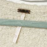 Free People  Ivory Lofty Boucle Slouchy Vneck Pullover Alpaca Blend Sweater Small Photo 3