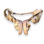 Jimmy Choo Beige Patent Leather Vamp Sandals Stiletto Heels Sz 38.5 Photo 2