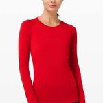 Lululemon Red Swiftly Long Sleeve Photo 0