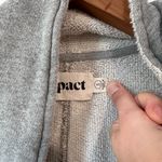 Pact Terry Lined Open Front Organic Cotton Women’s Cardigan Grey Size Small Cozy Photo 4