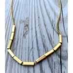 Boutique Trendy‎ Beaded Snake Chain Necklace | Yellow Gold Filled Photo 14
