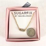 Sugarfix  Womens Necklace E Initial Rhinestones Photo 1
