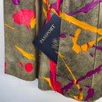 wilson's leather  DIY Paint Splatter Hand Painted Art to Wear Blazer Jacket L Photo 3