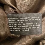 Jacqueline Ferrar  VTG Sz Small Chocolate Brown Leather Trench Coat Photo 7