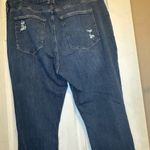 Good American Distressed Jeans Dark Wash Denim Pants Ripped Pockets Casual Size 16 Photo 2