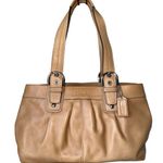 Coach  Y2K  Large Soho Tan Leather Tote Purse Photo 0