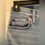 RE/DONE REDONE Originals 90s High Rise Ankle Crop Frayed Hem Light Dusk Destroy Size 26 Photo 9