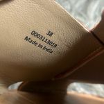 Free People  Emelia Slip-On Sandals Suede Cross Strap Sandals - Tan Size EU38 US8 Photo 9