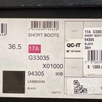 Chanel Lambskin Black Camellia Floral Leather Ankle Dressy Heel Boots Size 36.5 Photo 6