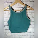 Athleta Aurora Seamless High Neck Crop Tank - Borealis Green, Size medium Photo 2