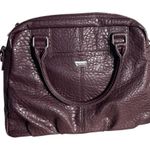 THIRTY ONE Jewell Plum Handbag Vegan Leather Handles Shoulder Strap NEW Purple Photo 0