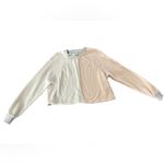 Madewell ‎ MWL crop Colorblock Sweatshirt Photo 2