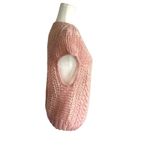 Vintage Donagain Crochet Sweater Vest Womens Size L Pink Rose Boho Romantic Size L Photo 4