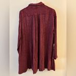 Free People Spin Me Oversized Button Down Shirt Dress Size XS Photo 2