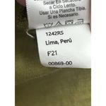 Nation Ltd  Shirt Womens Large Top Green Pima Cotton Long Sleeve Puff Shoulder Photo 4