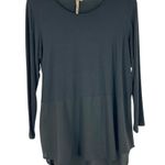 Comfy USA Black Minimalist Modal Jersey Tunic Top Size M Lagenlook Size M Photo 0