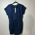 Patagonia  Organic Cotton Blue Dress Size Small Button Front Tie Waist Casual Photo 1