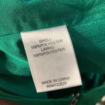 superdown  ASSYMETRICAL SATIN STRAPLESS BLOUSE EMERALD GREEN SMALL Photo 4