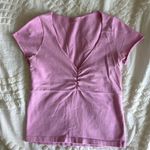 Brandy Melville Baby Pink Gina Cinched Top OS Photo 0