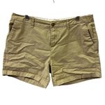 Old Navy Cotton Blend Khaki Chino Stretch 2 Pocket Shorts Womens Size 10 Photo 0