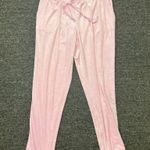 Juicy Couture  Womens Pink Big Bling Rhinestone Drawstring Velour Joggers US Sz L Photo 1