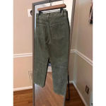 BDG  Urban Outfitters  Jeans Size 28 Green High Rise Tapered 100% Cotton‎ Utility Photo 2