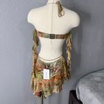 Outcast Lola Mini Dress Lagrono Sage, M Brown Size M Photo 2