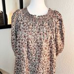 Free People INTIMATELY Brown Floral Button Down Tunic Dress Size Small Photo 1
