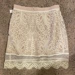 Lovers + Friends Ivory Ella lace formal skirt M Photo 6