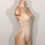 Kenneth Cole nude crochet swimsuit. Photo 3