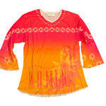 NEW Mary Kay Celebrating Women Pink Orange Ombre 3/4 Sleeve T Photo 0