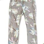 Rbx Active Women’s RBX leggings - beige w/ floral design - thigh pockets - size Large Photo 0