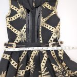 Barok Paris NJ Couture Black & Gold Scuba Material Sleeveless Dress NWT Photo 8