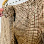 Escada Plaid Brown Tan Checkered Tweed Style Straight Leg Pants size 38 Photo 5